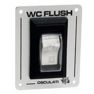 Выключатель клавишный для электрических унитазов WC FLUSH, 50.207.09