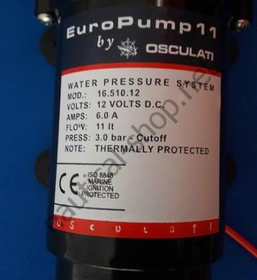 Самовсасывающая автоматическая помпа Europump напряжением 12 В, производительностью 11 л/мин, Osculati 16.510.12