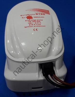 Помпа трюмная автоматическая Europump II G750, 48 л/мин, вид сверху, 16.124.03
