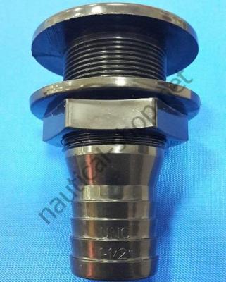 Штуцер слива диаметром 1-1/2" (38 мм) черного цвета для помпы, 20304-52 Attwood