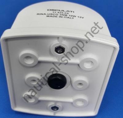 Кормовой огонь 135° Utility77, белый пластик, вид снизу, 11.425.04 Osculati