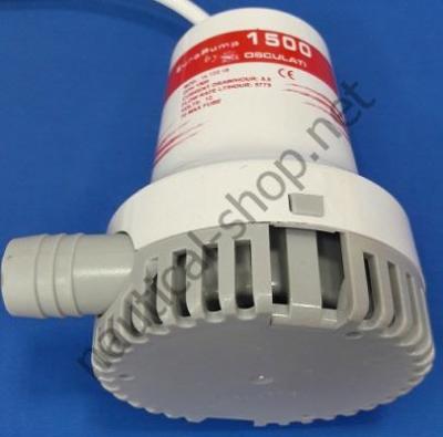 Помпа трюмная погружная Europump II 1500G, 96 л/мин, вид снизу, 16.122.10 Osculati